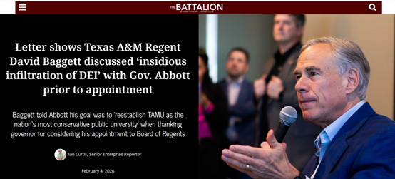 德州两所大学风波：保守政策引争议，讲师因辱骂言论离职